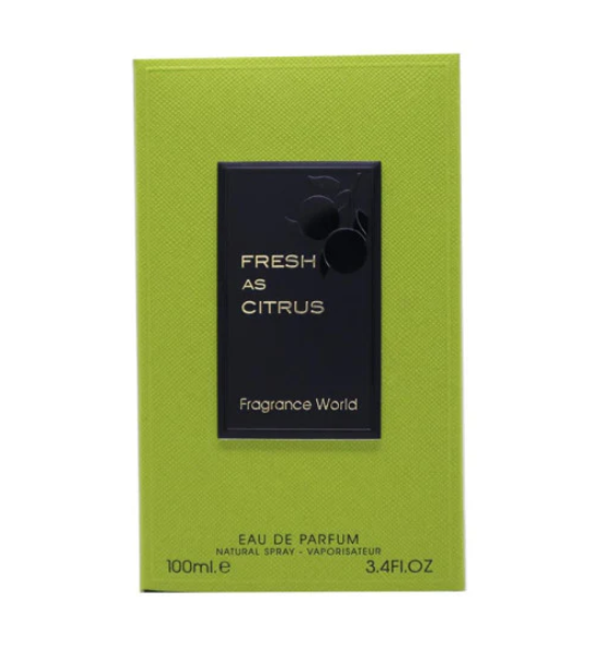 Fresh As Citrus Eau De Parfum By Fragrance World 100ml 3.4 FL OZ